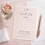 Thumbnail: Monogram Wedding Save the Date Card - Blush and White