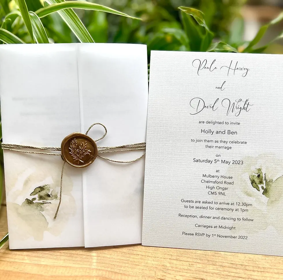 Thumbnail: Wedding Invitation with guest information card
