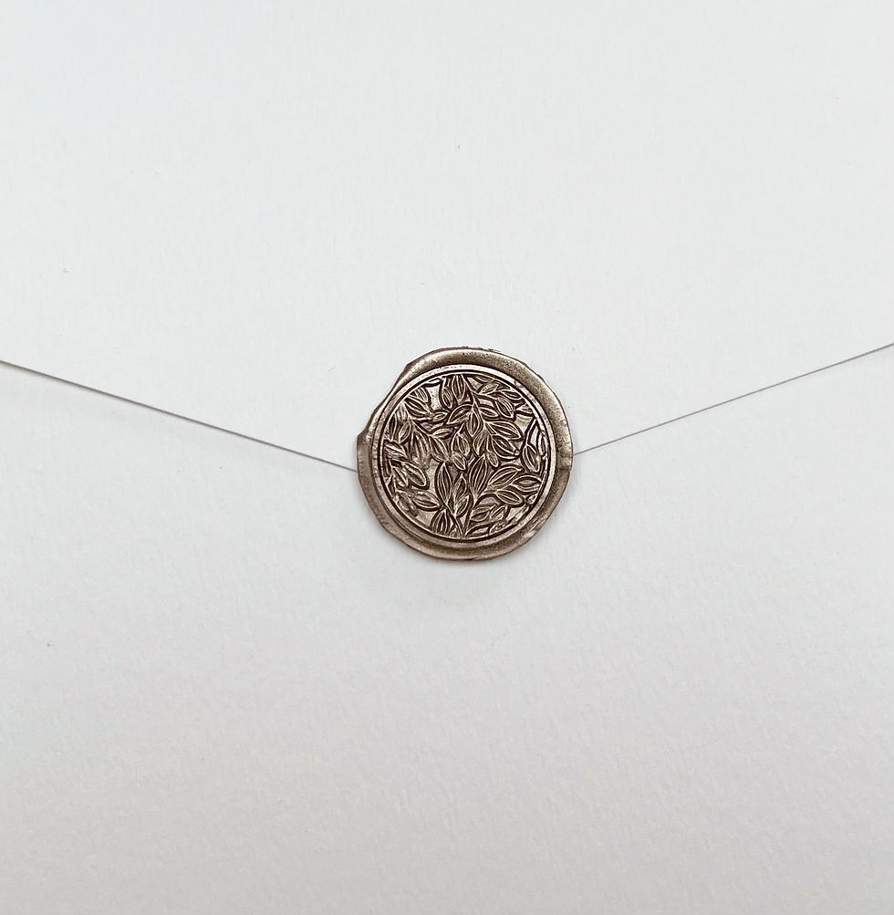 Thumbnail: Textured Wax Seal Pocket Invitation