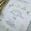 Thumbnail: Wedding Menu Card printed with guest name and personalised