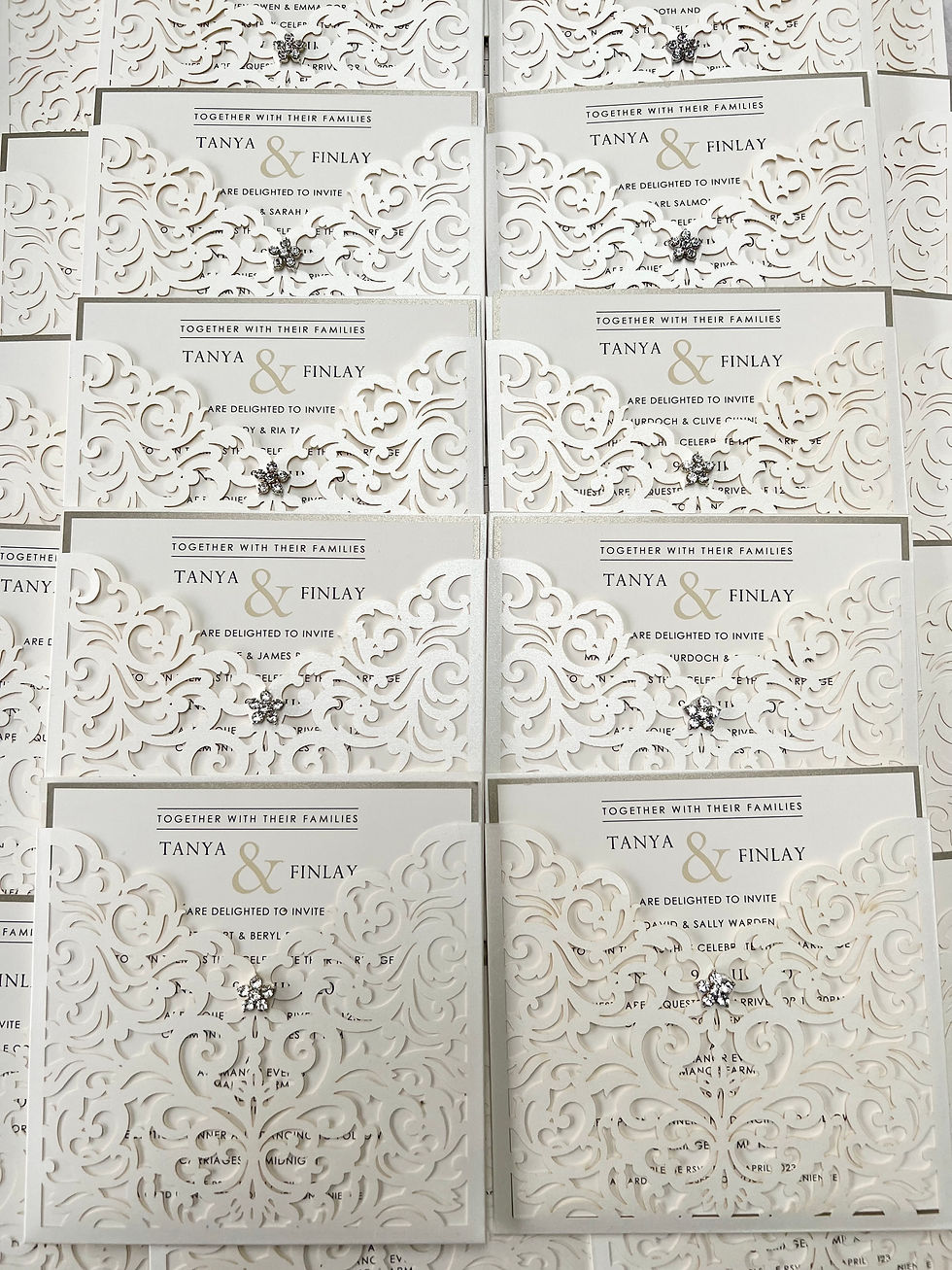 Thumbnail: Milano Evening Invitations(Ivory/Pearl)
