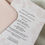Thumbnail: Muted Pink - invitation/guest info card/metal eyelet and satin ribbon 