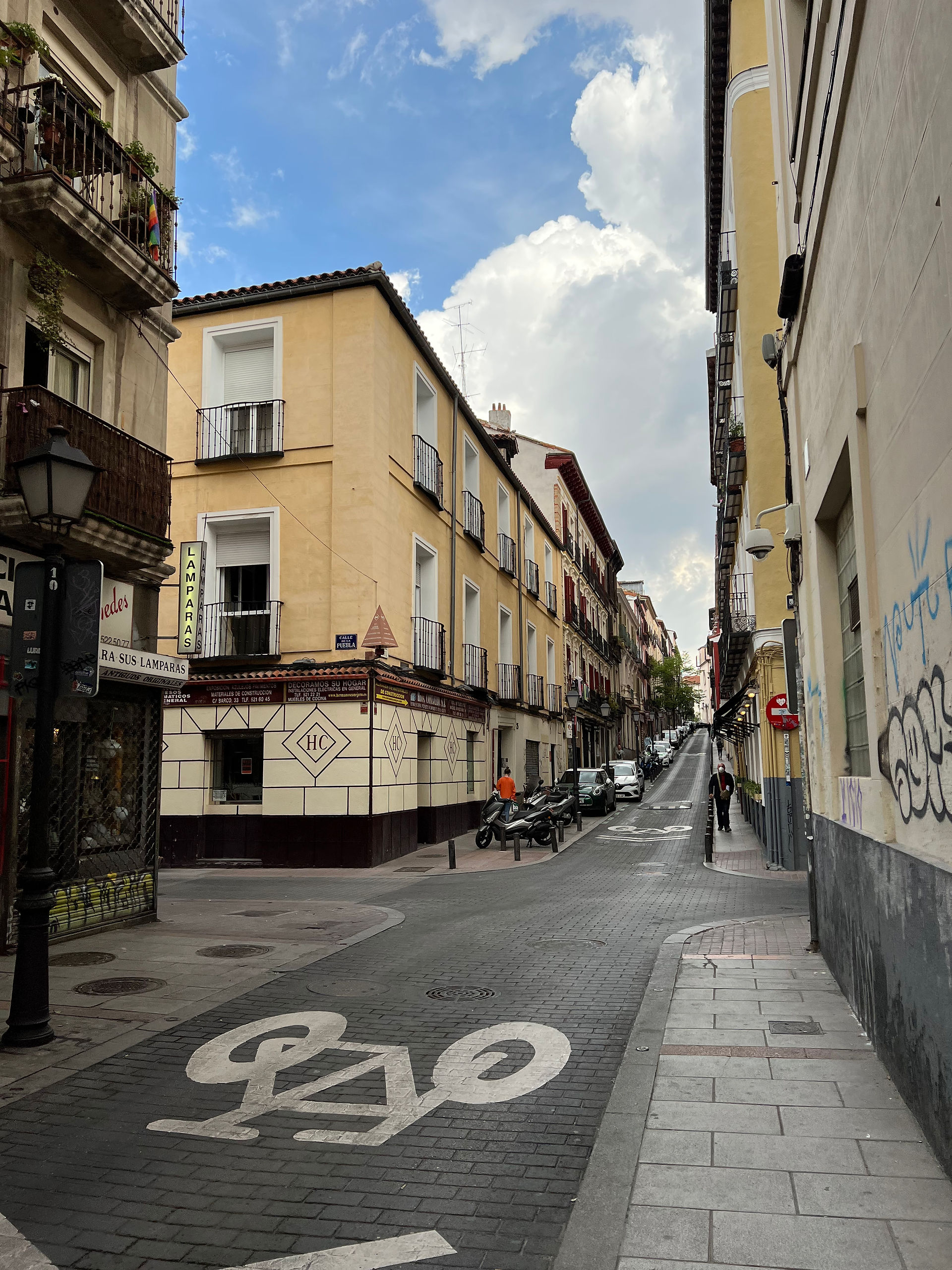 Street in Malasaña Madrid