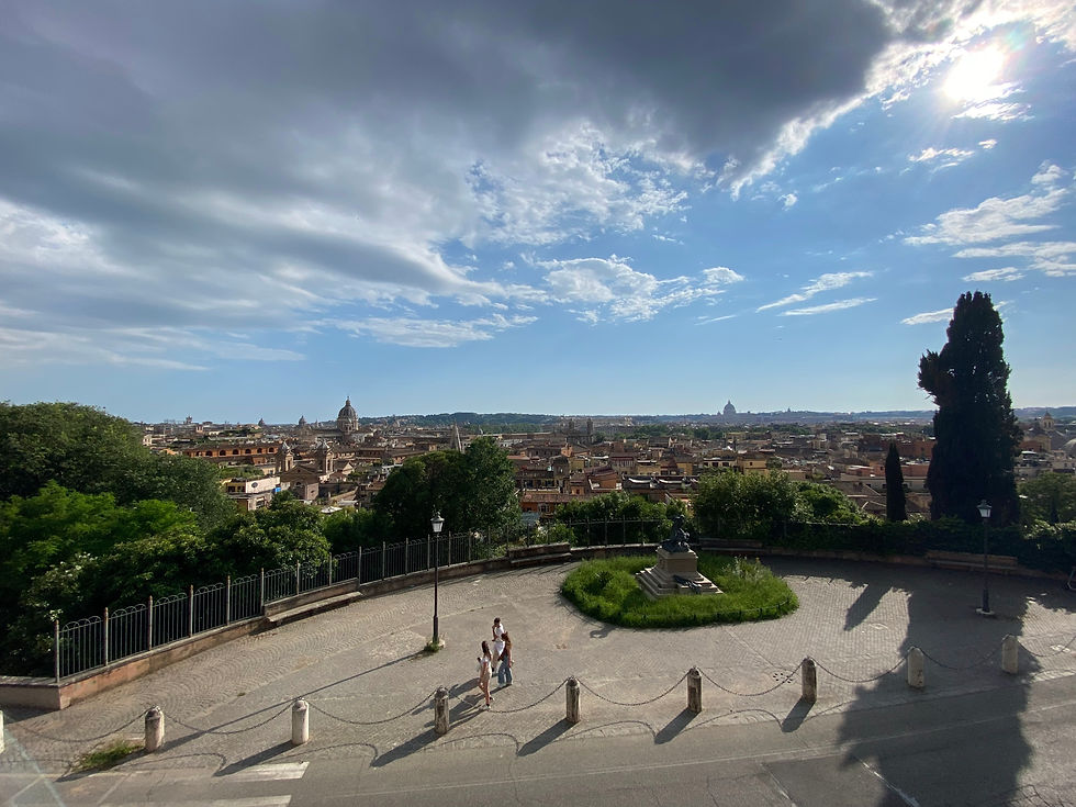 view from Villa Borghese