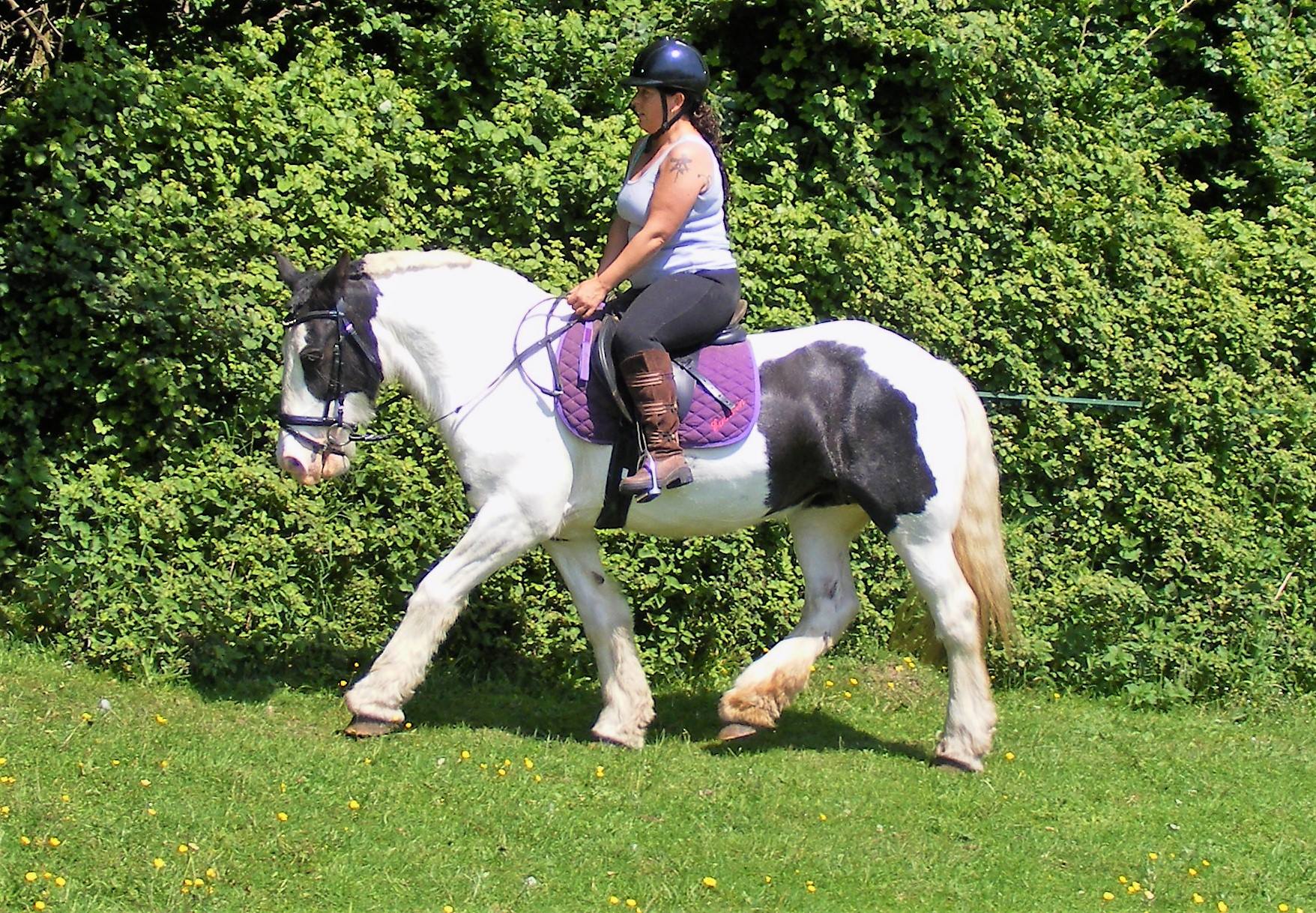 Lisa and her mare Roo