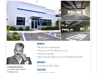 For Lease: Brand new Class "A" Medical Space!