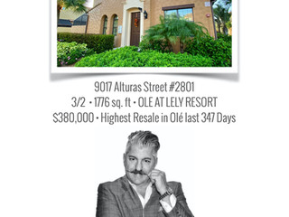 JUST SOLD! OLE AT LELY ESORT