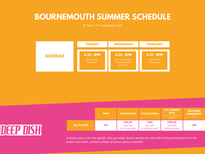 BOURNEMOUTH SUMMER SCHEDULE LAUNCH