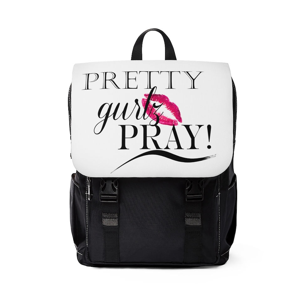 Thumbnail: PRETTY GURLZ PRAY Casual Shoulder Backpack