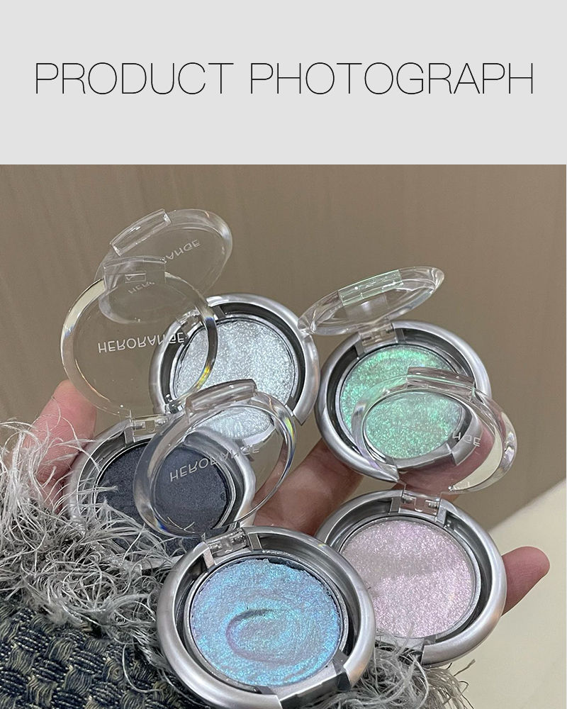 Thumbnail: Single Color Eyeshadow 2Pcs/1Pcs Pearlescent Fine Glitter Potato Mud Texture Eas