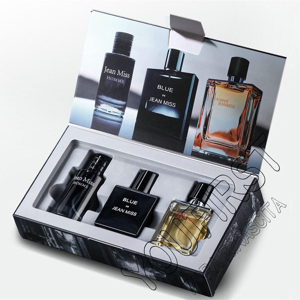 Thumbnail: High Quality Men Perfume Hombre 90ml Gift Box 3pcs Set Colognes Scent Fascinatio