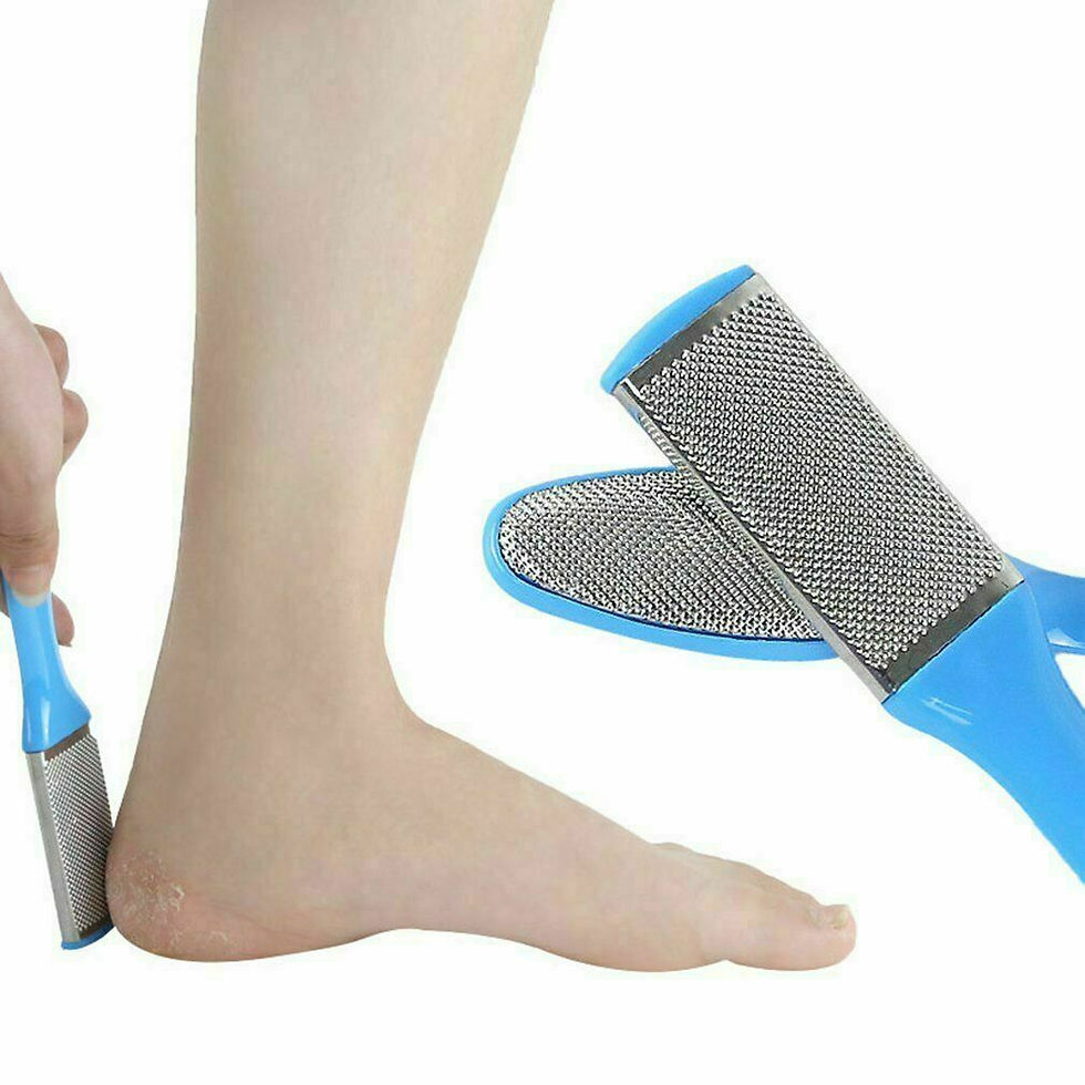Thumbnail: 6 Pcs Foot Rasp File Scrubber Hard Dead Rough Skin Callus Remover