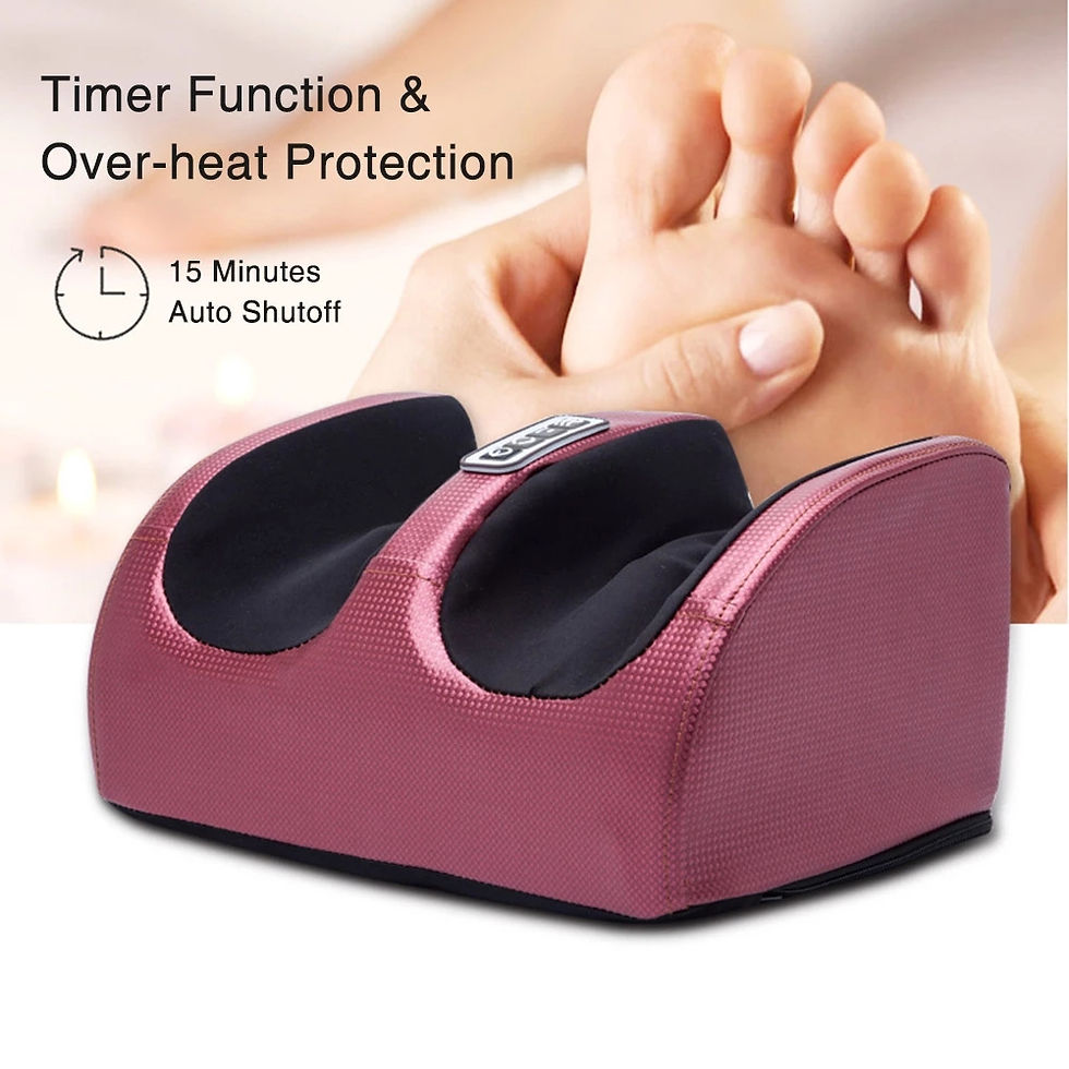 Thumbnail: Electric Foot Massager Shiatsu Kneading Deep Tissue Relax Heated Roller Calf Pai