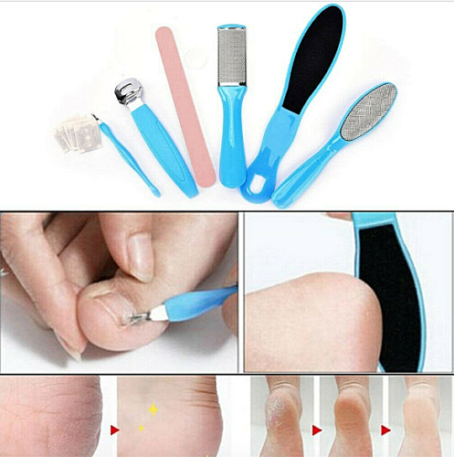 Thumbnail: 6 Pcs Foot Rasp File Scrubber Hard Dead Rough Skin Callus Remover