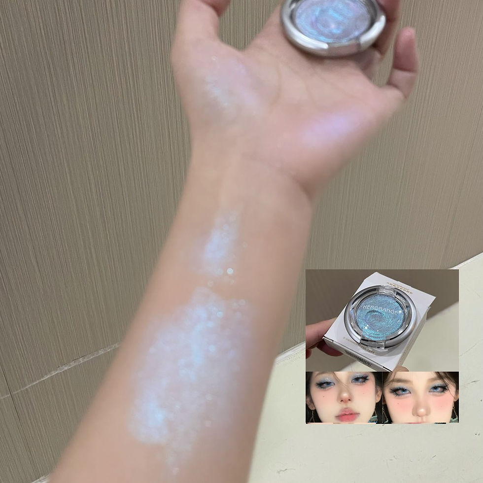 Thumbnail: Single Color Eyeshadow 2Pcs/1Pcs Pearlescent Fine Glitter Potato Mud Texture Eas