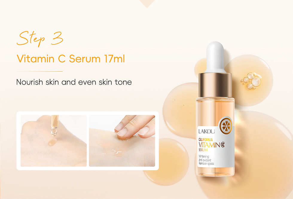 Thumbnail: LAIKOU VITAMIN C Skincare Set Brightening 5Pcs Kit Even Skin Tone Smooth Wrinkle