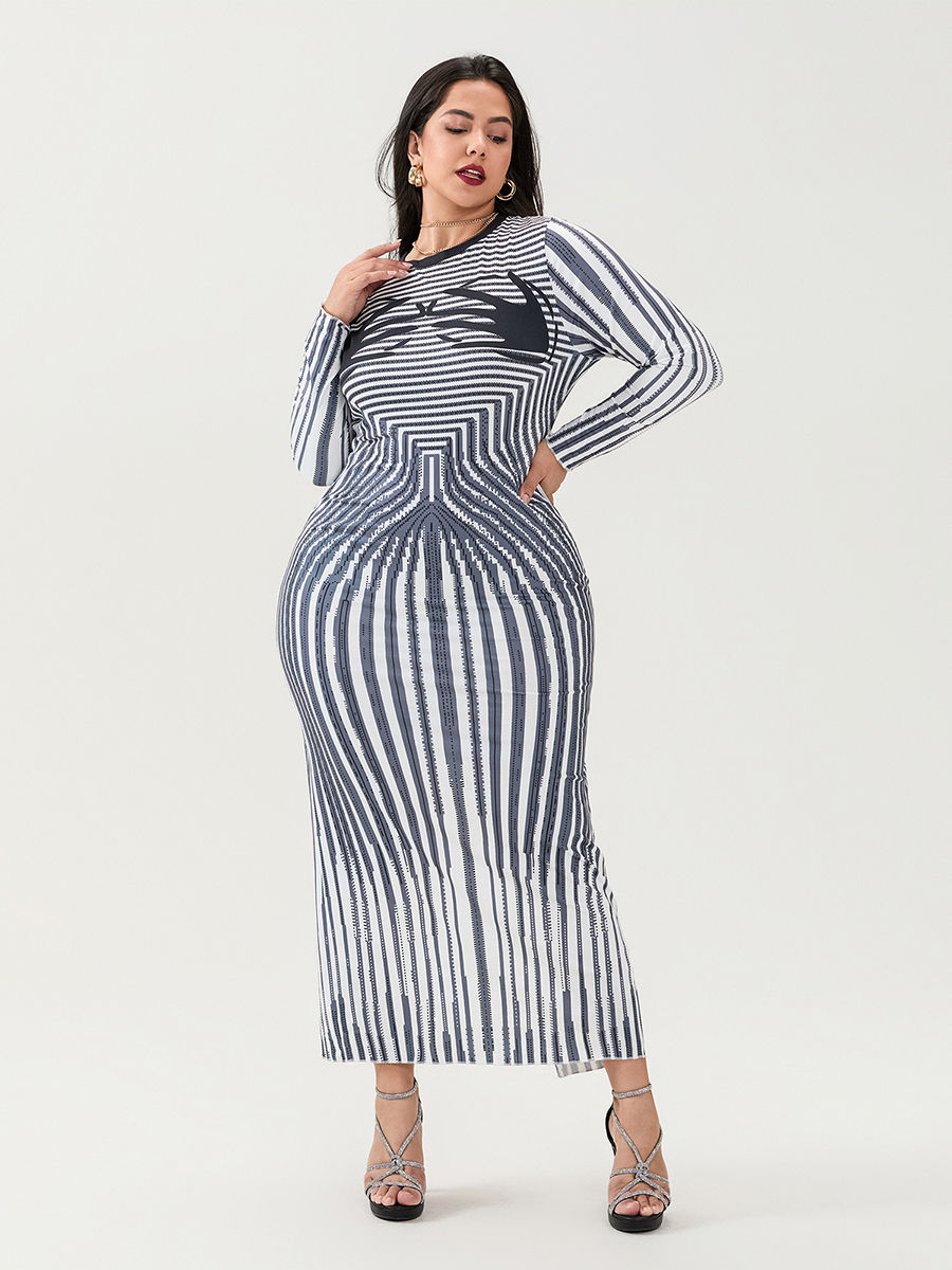 Thumbnail: Elegant Off-Shoulder Maxi Dress with Ruffle Detail and Floral Print Stylish V-N