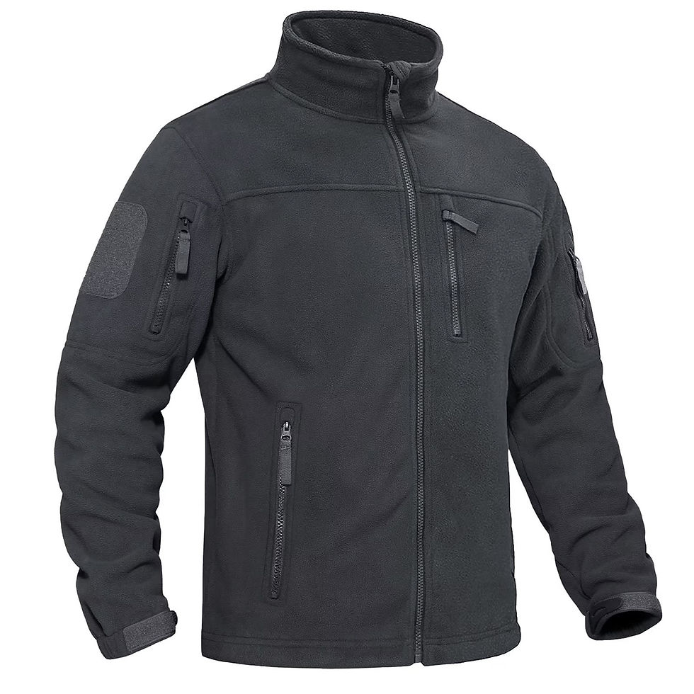 Thumbnail: TACVASEN Men's Fleece Jacket Soft Warmth Windproof Full Zip Up Coat Multiple Zi
