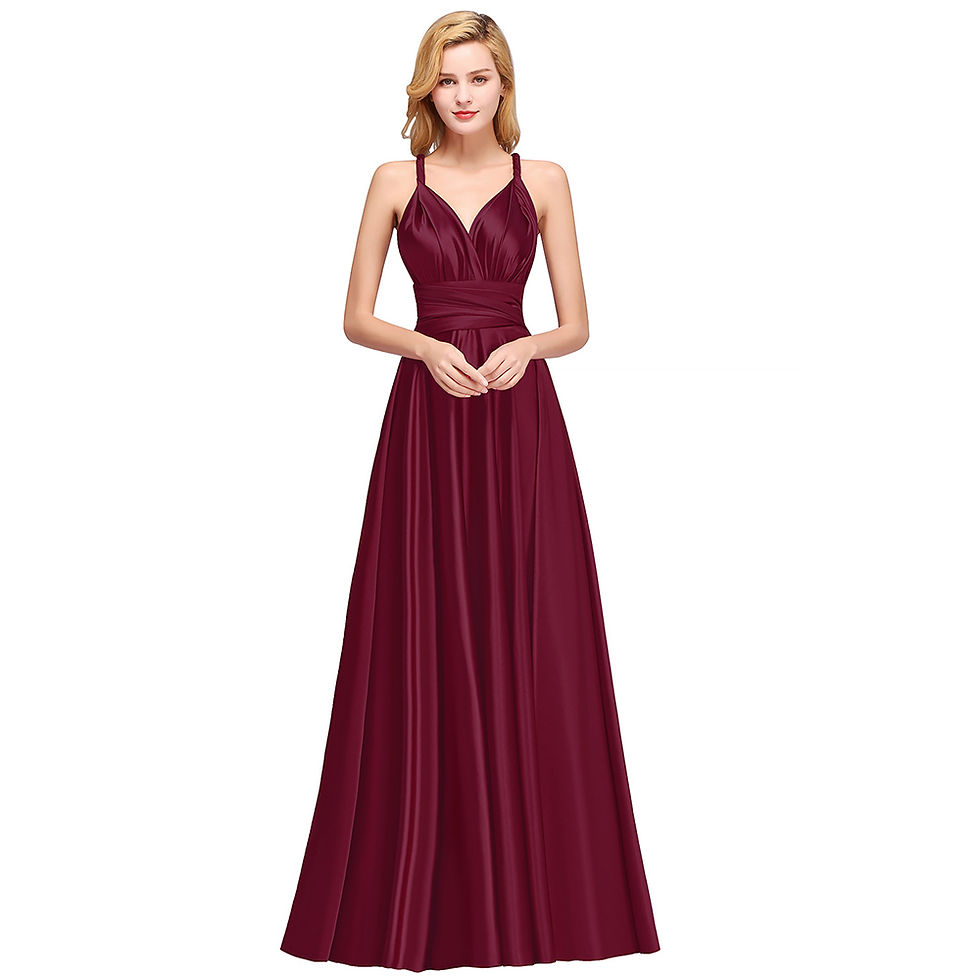 Thumbnail: 2 Colors Infinity Dress Convertible Bridesmaid Dresses For Women Multiway Forma