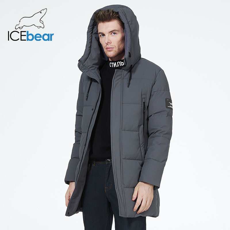 Miniaturebillede: ICEbear 2023 winter jackets for men casual cotton coat mid-length Puffer parkas