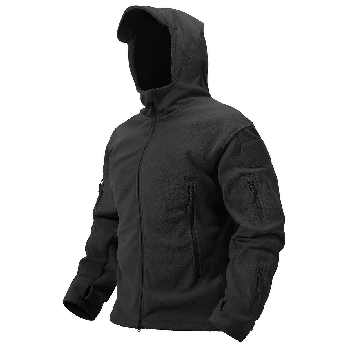 TACVASEN Men's Hoodie Fleece Jacket Fall Winter Warm Full-Zip Outdoor Hiking Wo