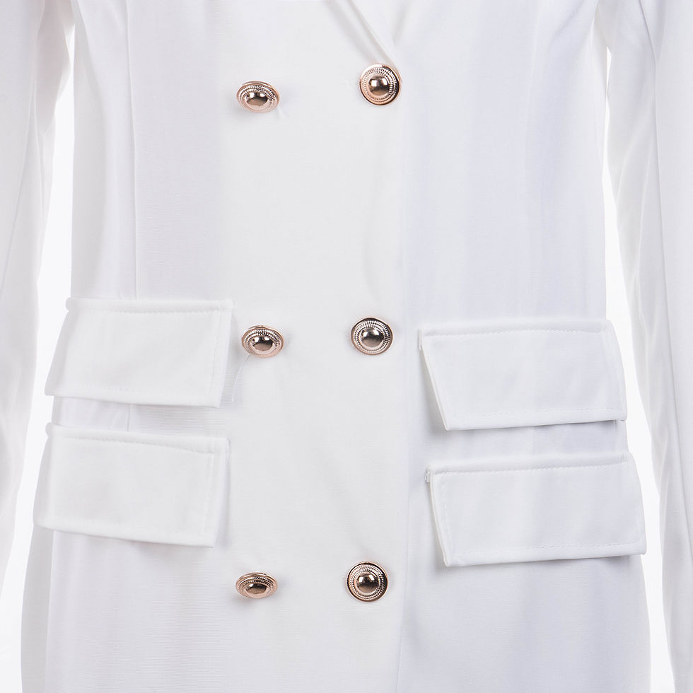 Миниатюра: Elegant Women s Formal V Neck Blazer with Long Sleeves and Double Breasted Desi