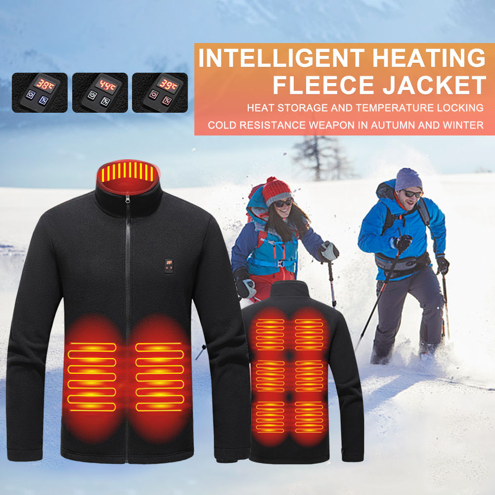 9 Areas Heated Vest Men Jacket Heated Winter Womens Electric Usb Heater Tactica