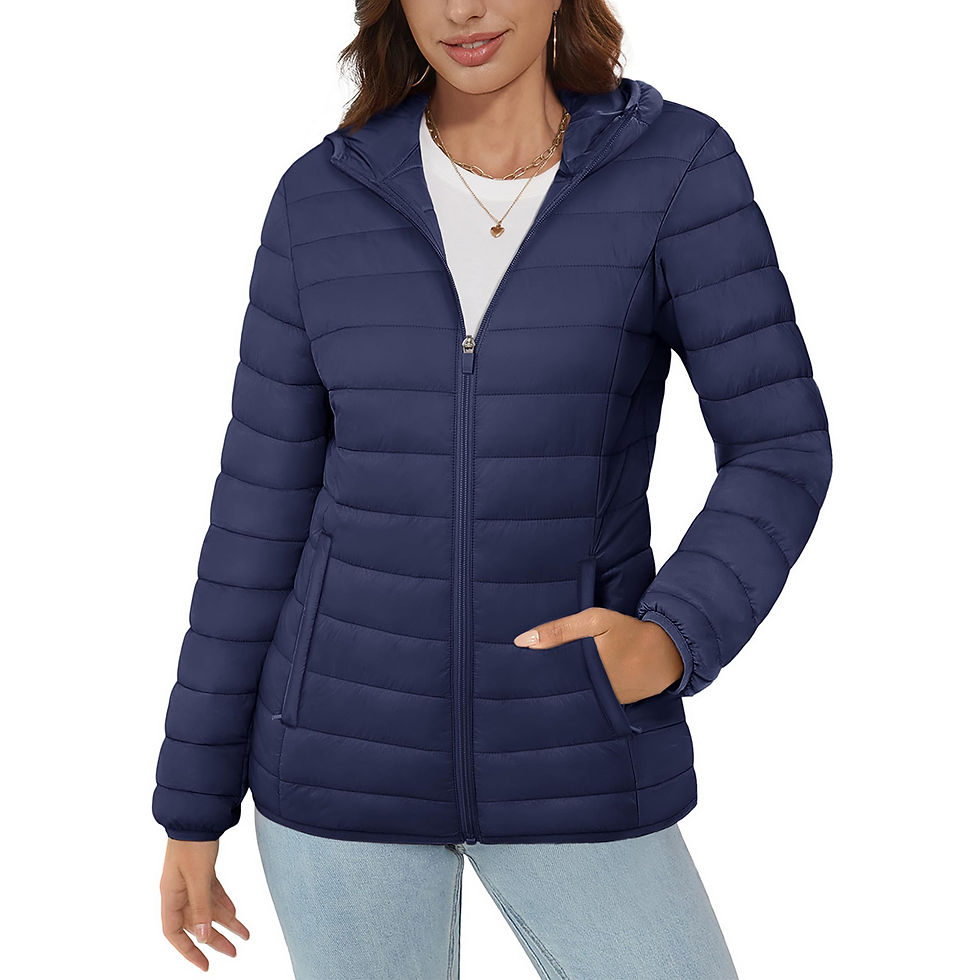 Thumbnail: MAGCOMSEN Women's Hooded Waterproof Jacket Full-zip Lightweight Windbreaker Wat