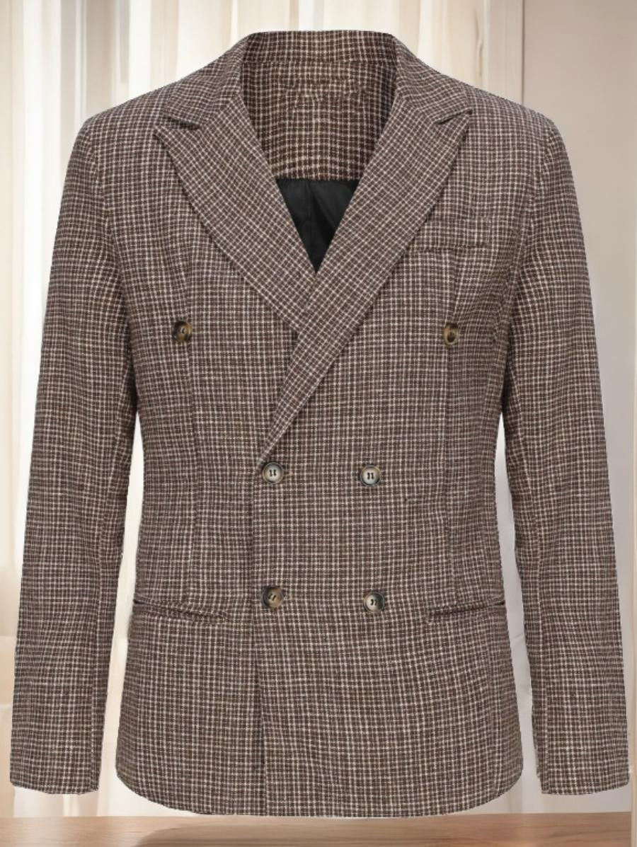 Thumbnail: Men's Stylish Casual Blazer Slim Fit Gentleman Business Suit Jacket Versatile S