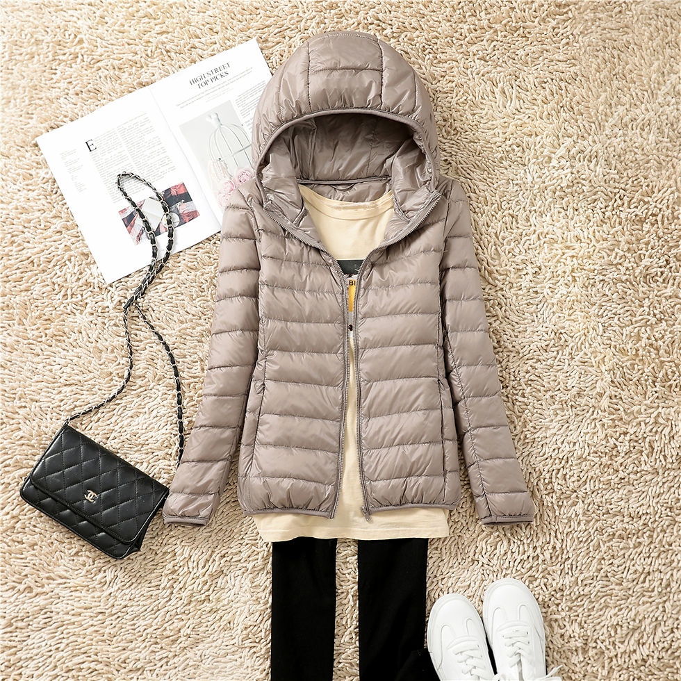 Thumbnail: Women Puffer Jacket 15 Colors Plus Size 5XL 6XL 7XL 2022 New Spring Autumn Fema