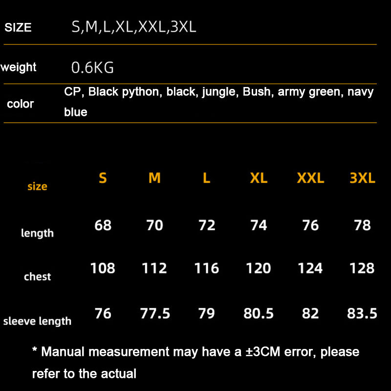 Thumbnail: Oulylan Windbreaker Men's Waterproof Tactical Jacket Men Warm Bomber Jacket Cam