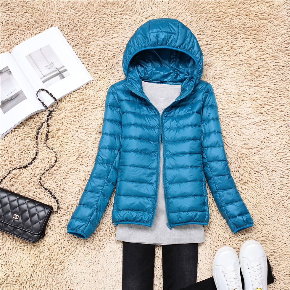 Thumbnail: Women Puffer Jacket 15 Colors Plus Size 5XL 6XL 7XL 2022 New Spring Autumn Fema