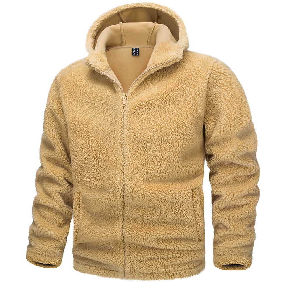 Thumbnail: MAGCOMSEN Men's Fuzzy Sherpa Jackets Thermal Fleece Coats Casual Winter Jacket 