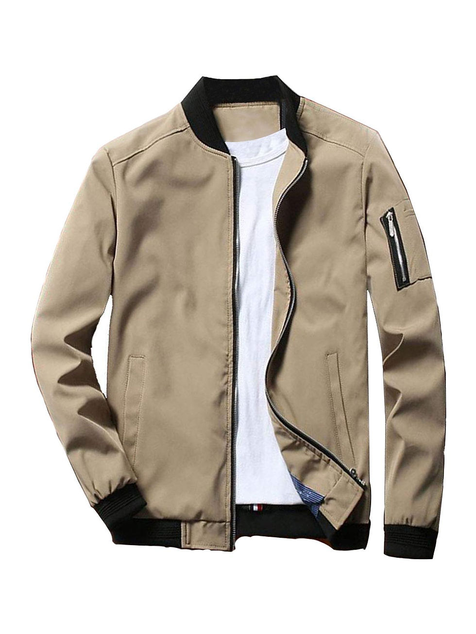 Thumbnail: Men's Fashion Jacket, Baseball Style Outerwear, Casual and Versatile, Suitable 