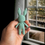 Thumbnail: Mini crochet bunny in Sage Green