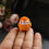 Thumbnail: Micro crochet penguin in Orange and White