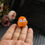 Thumbnail: Micro crochet penguin in Orange and White