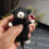Thumbnail: Hand knitted kitten in Black