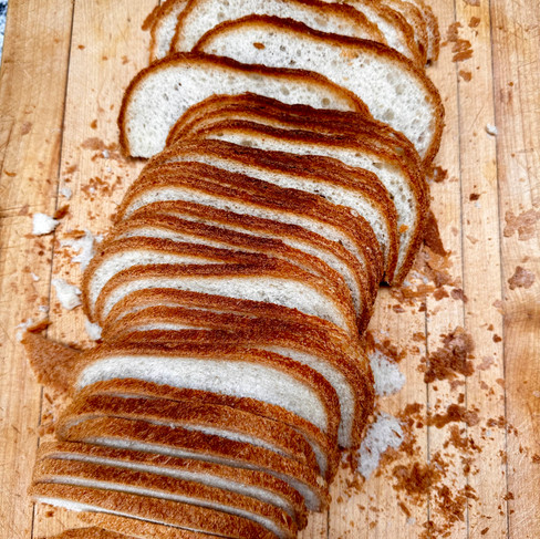 Stale bread slices