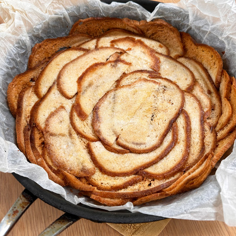 Blind baked bread pastry case