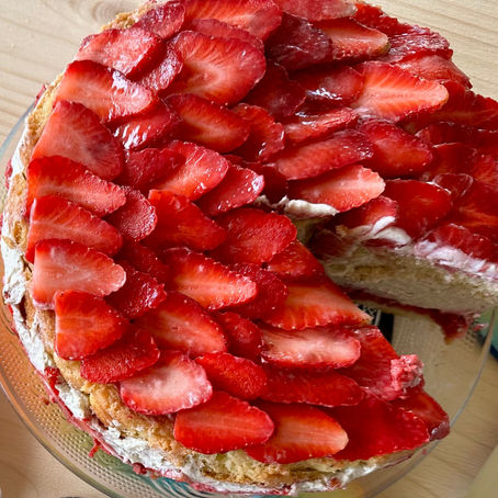 A lighter version of a Fraisier Cake 