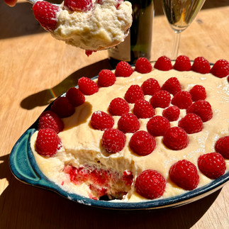 raspberry tiramisu spoonful