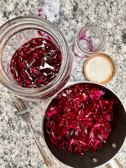 red cabbage sauerkraut