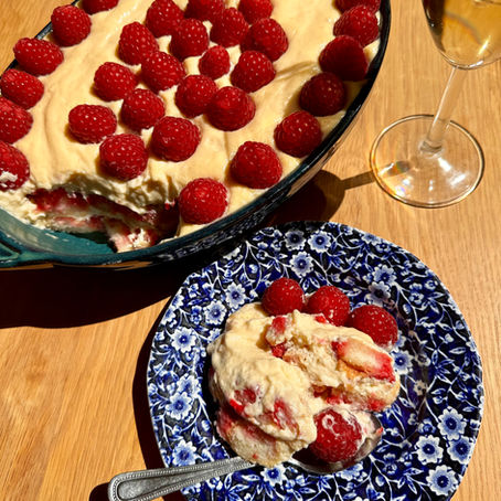July Recipes: Raspberry & Ricotta Tiramisu
