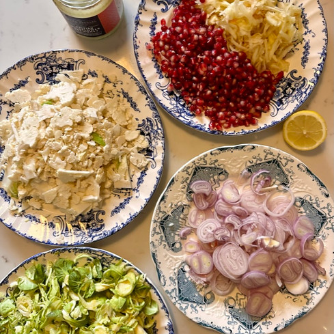 all prepped ingredients