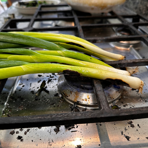 chicken thigh recipes: burnt spring onion