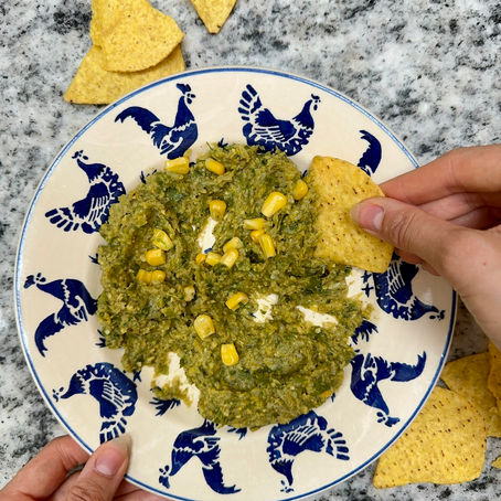 Corn & Charred Spring Onion Spicy Dip Recipe