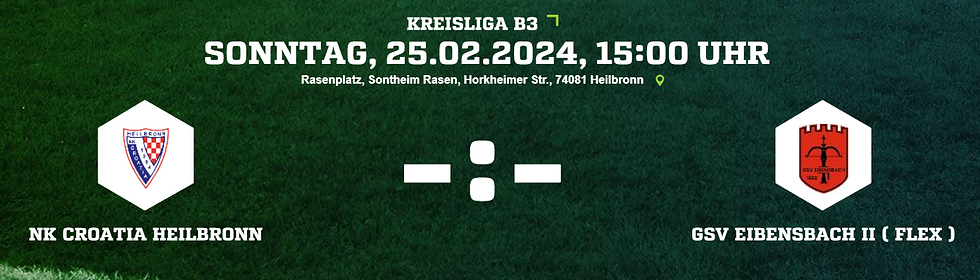 Rückrundenstart gegen GSV Eibensbach