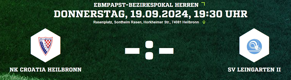 Pokalspiel gegen SV Leingarten II