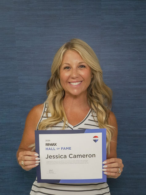 JESSICA CAMERON EARNS REMAX HALL OF FAME